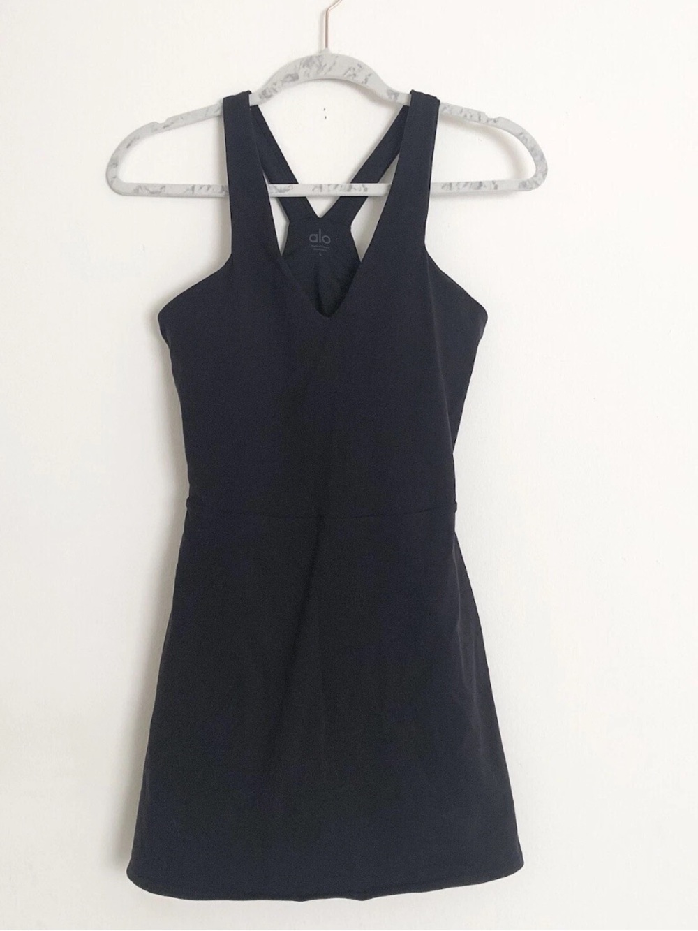 ALO Yoga Airbrush Real Tennis Dress in Black - XS